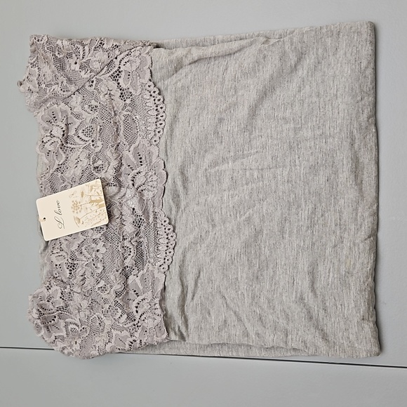 Short Sleeve Soft Jersey Knit A-Line Dress Grey - Picture 2 of 9